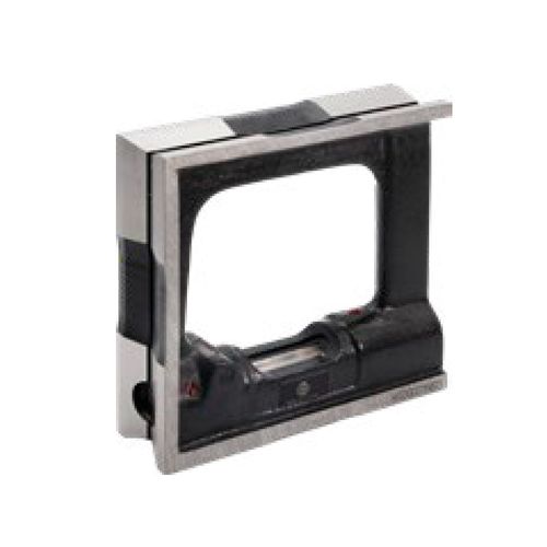 Nível quadrangular de precisão 200x200mm precisão 0.1mm com ranhura em V fabricado em ferro fundido Werka 6136-200
