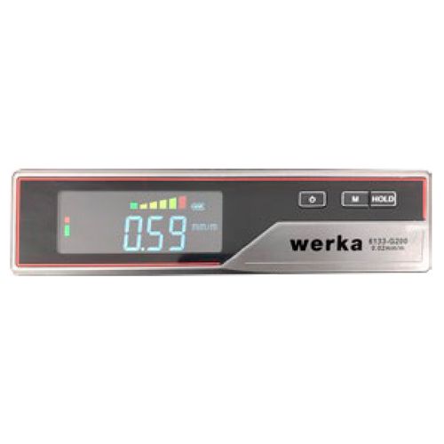 Nível de precisão digital 200mm resolução 0.01mm precisão 0.02mm Bluetooth com ranhura em V Werka 6133-G200