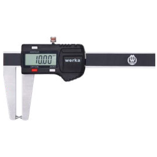 Paquímetro Digital para discos de freio 0-150mm resolução 0.01mm mandíbula 93mm ajuste fino Werka 2258-150