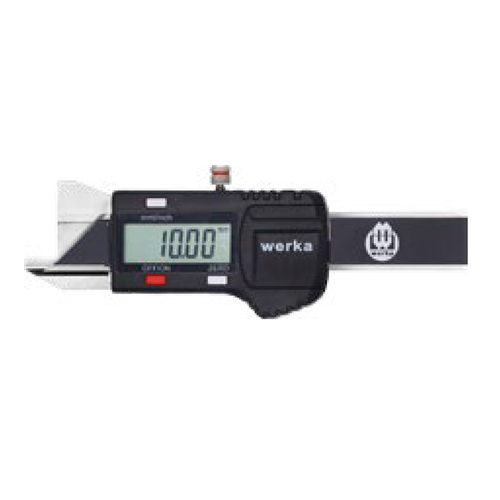 Paquímetro digital Medidor de chanfro 0-6mm resolução 0.01mm chanfro 30° ajuste fino Werka 2259-0630