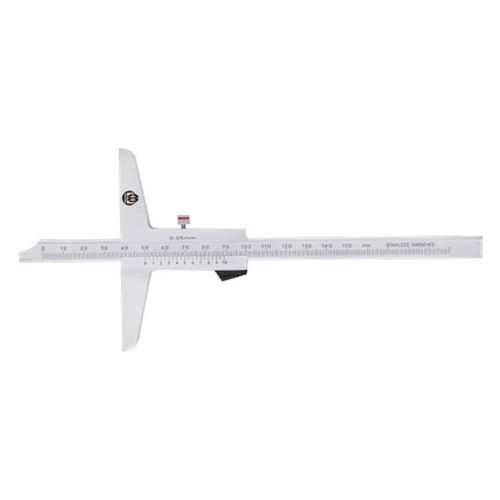 Paquímetro de profundidade 0-6'' resolução 0.001'' base 4'' DIN 862 Werka 211-0177
