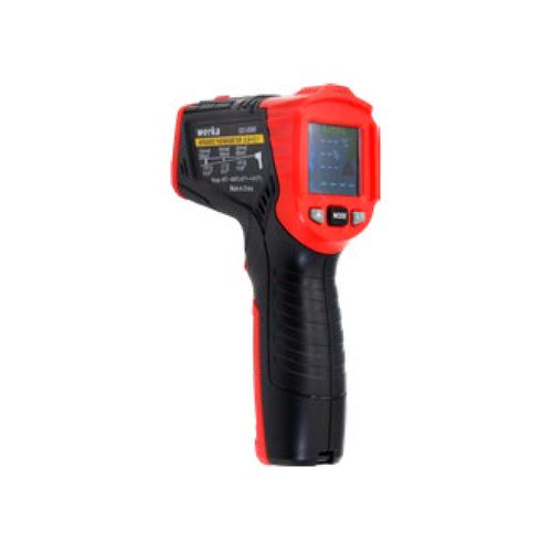 Termômetro infravermelho industrial -50~800°C precisão ±1.5%+1 emissividade ajustável EN61326 EN60825 Werka 523-5080