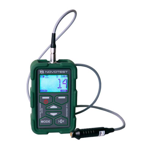 Medidor de espessura de revestimento portátil sondas intercambiáveis(a parte) 0 a 60 mm Res até 1 µm Estatística Memória USB Novotest TP-2020