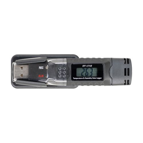Datalogger com visor digital temperatura e umidade dados USB atendem norma RDC304 Novotest by Cem DT-171E