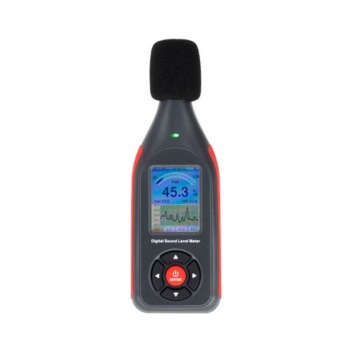 Decibelímetro digital 30~130dB armazenamento de dados Conexão USB ANSI S1.4 TYPE2 IEC PUB 651 TYPE2 Novotest.br GT1355A