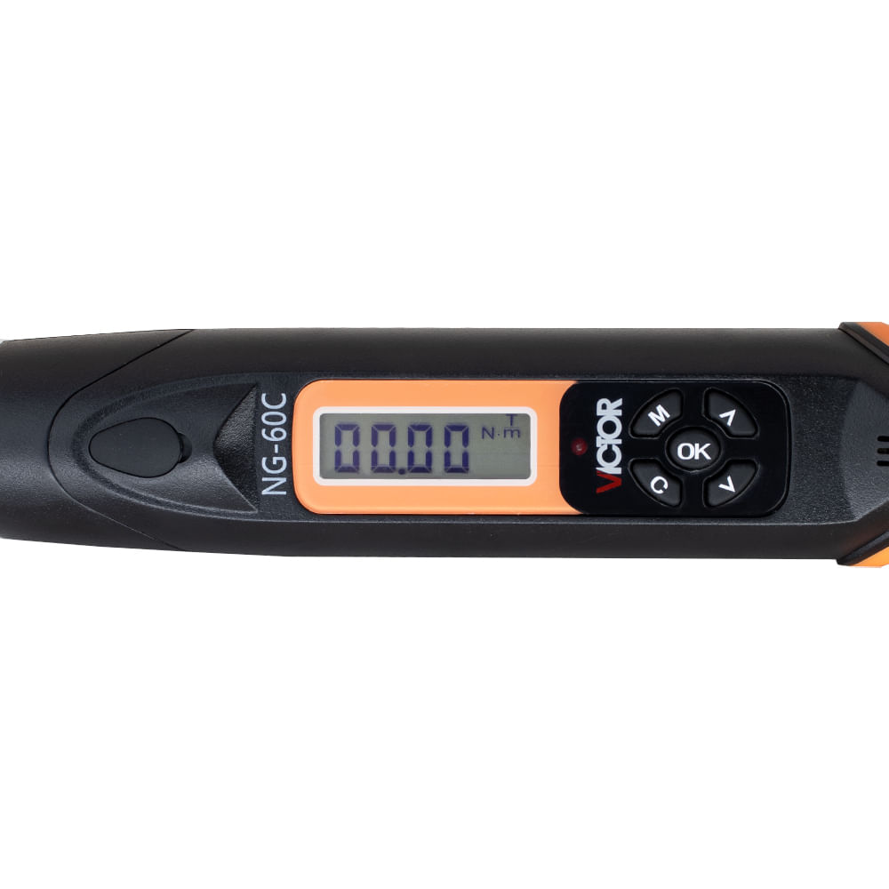 Torquímetro digital 2-60N·m x 0,01N·m precisão ±2% encaixe 3/8