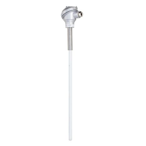 Termopar tipo K 2 fios 0~1200°C KNE alumínio IP65 1/2 NPT tubo cerâmica Ø15mmx525mm Novotest.br TIPOK-15X525KNE