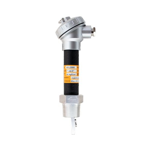 Chave de fluxo para líquidos não corrosivos 40kgf Ø1''NPT-M cabeçote em alumínio tampa IP65 prensa cabo 3/8'' BSP Novotest.br NOVFLUX-2000