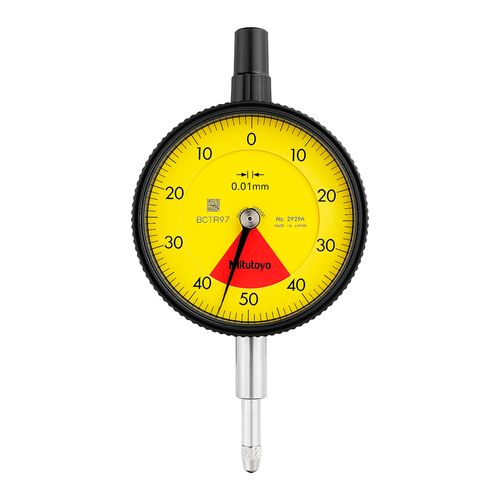 Relógio Comparador 0,8mm resolução 0,01mm Volta Única Tampa Com Orelha Mitutoyo 2929A