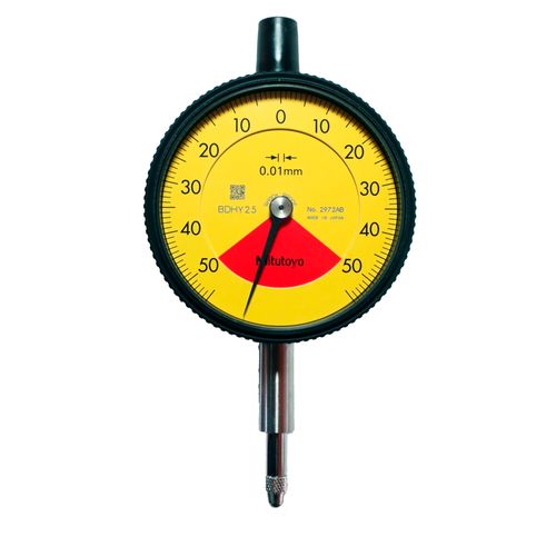 Relógio Comparador  1mm resolução 0,01mm norma ISO à prova de choque e poeira Mitutoyo 2972AB