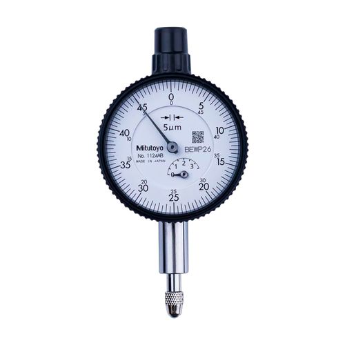Relógio comparador compacto 3,5mm resolução 0,005mm Ø40mm norma ISO Mitutoyo 1124A