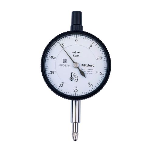 Relógio comparador 5mm resolução 0,005mm Norma EN ISO Mitutoyo 2124A-10