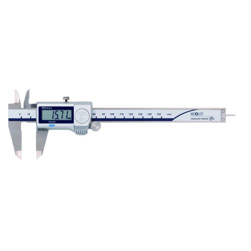 Paquímetro digital 0-150mm resolução 0,01mm ABSOLUTE IP67 haste de profundidade cilíndrica Ø1,9mm Mitutoyo 500-719-20