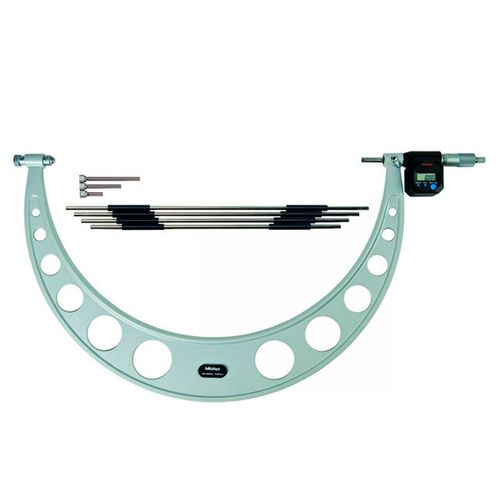 Micrômetro Digital com batente Intercambiável 750-900mm/30-36'' resolução 0,0001"/0,001mm saída de dados Digimatic HOLD PRESET Mitutoyo 340-723