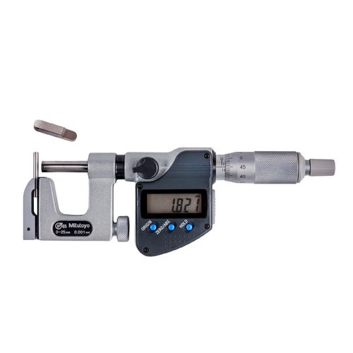Micrômetro digital de batente intercambiável 0-25mm resolução 0,001mm IP65 ABSOLUTE INC Digimatic HOLD Mitutoyo 317-251-30