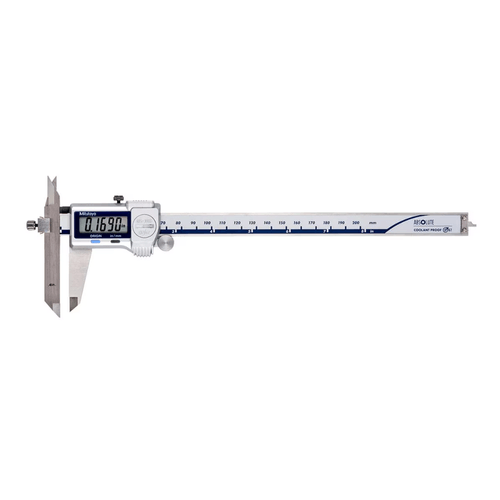 Paquímetro Digital Absolute IP67 com Bico Deslizante 0-200mm 0,01mm 0-8'' 0,001'' com Saída de Dados Mitutoyo 573-702-20