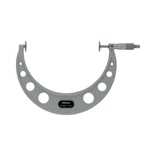 Micrômetro externo tipo disco 200-225mm resolução 0,01mm disco Ø30mm Mitutoyo 123-109