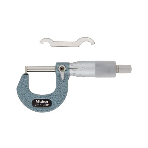 Micrômetro externo para tubos 0-1'' resolução 0,001'' batente tipo pino Mitutoyo 115-305