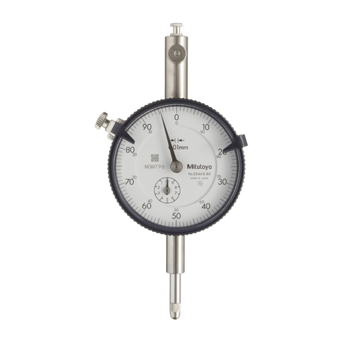 Relógio comparador analógico 10mm resolução 0,01mm Mitutoyo 2046S-80