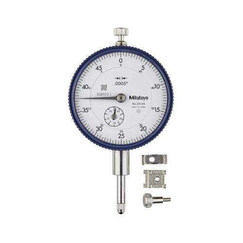 Relógio Comparador Analógico 12,7mm/0-0,5'' resolução 0,01mm/0,0005'' Mitutoyo 2514A