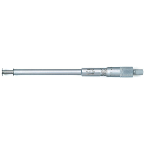 Micrômetro para ranhura 0-25mm resolução 12,7mm Fuso Não Rotativo Mitutoyo 146-222