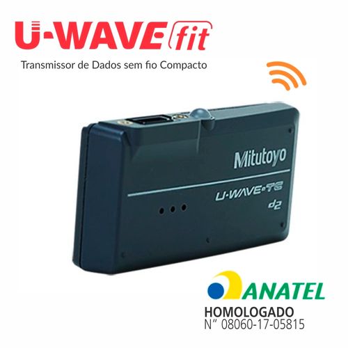 Transmissor de Dados Sem Fio U-WAVE Fit para Paquímetros Buzzer Mitutoyo 264-621B