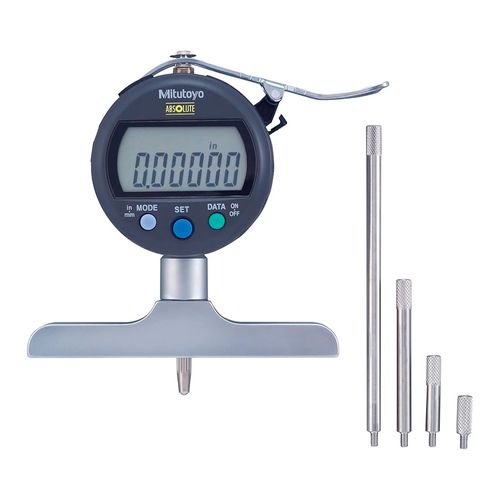 Medidor de profundidade digital ABSOLUTE 0–200mm/0–8'' resolução 0,001 mm/0,00005'' Mitutoyo 547-258S