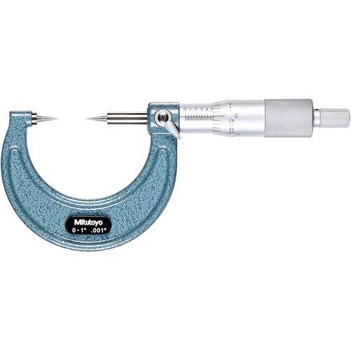 Micrômetro Externo com Pontas de 15° 0–1'' resolução 0,001'' Mitutoyo 112-177