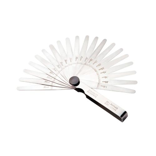 Calibrador de Folga Capacidade 114mm 0,05-1,00mm com 13 Lâminas Starrett 76mb