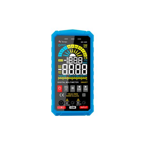 Multímetro digital inteligente CAT III 600V 3 5/6'' NCV Dutycycle 6~10MHz Minipa SM-1600