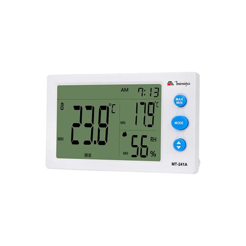 Termohigrômetro Temperatura -10 a 50°C Umidade 10 a 99% 2 Canais Minipa MT-241A