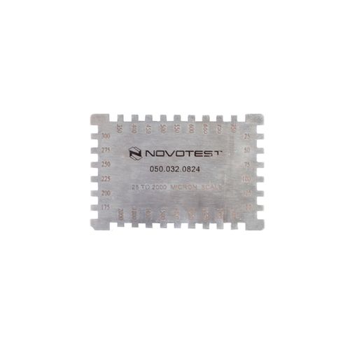 Medidor de Espessura de Tinta Úmida retangular Capacidade 25-2000µm Novotest UK-25-2000
