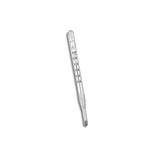 Termômetro químico escala externa -10+110°C resolução 1°C precisão ±1°C Hg 260+5mm Incoterm 5032
