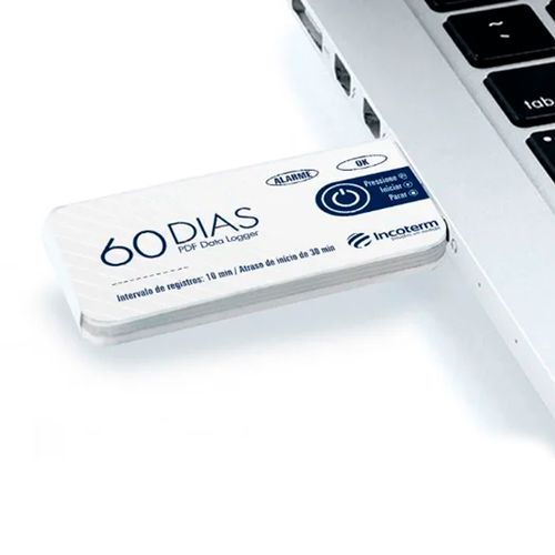Datalogger Templog TS60 de uso único -30~60°C IP67 interface USB Incoterm T-DAL-0180.00