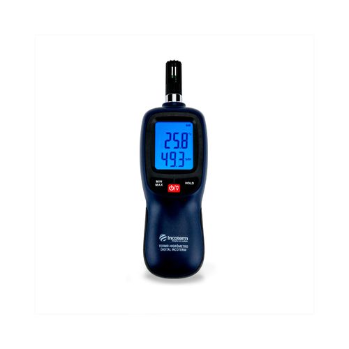Termo-higrômetro digital –20+70°C 0-100%UR resolução 0,1°C/1%UR Incoterm T-THI-0040.00