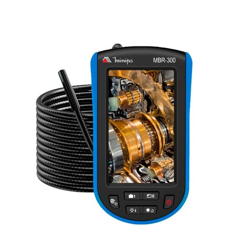 Boroscópio digital 4,3'' IP67 1280x720p lente 5,2mm 15fps zoom 2x sonda 3,2M Minipa MBR-300