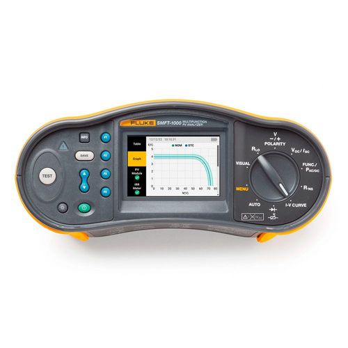 Analisador multifuncional PV 1000VDC/700VAC resolução 1V precisão 0,5% Fluke Fluke SMFT-1000/PRO