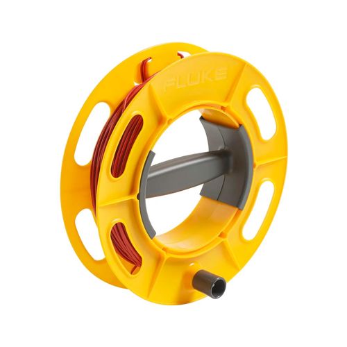 Bobina de cabo de aterramento 50m vermelho Fluke CABLE-REEL-50M-RD