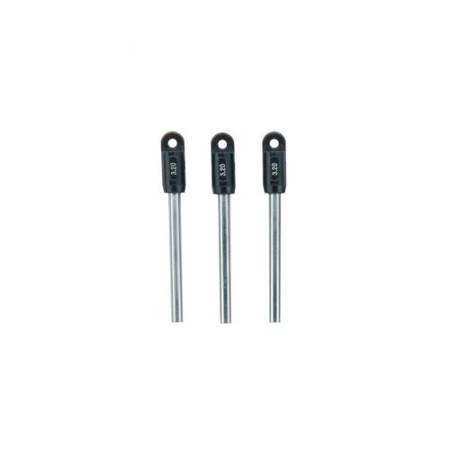 Jogo de pinos calibrados Comprimento 32mm Ø0,455mm precisão ±0,5µm para medição de roscas MAHR 4821007