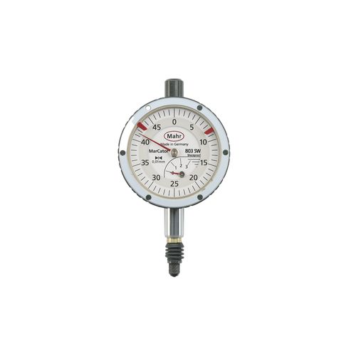 Relógio comparador mecânico 803 SW 3 mm carcaça cromada MAHR 4326000