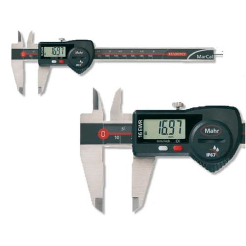 Paquímetro digital universal 16 EWR curso 0-150mm Reference System IP 67 aço inox MAHR 4103064