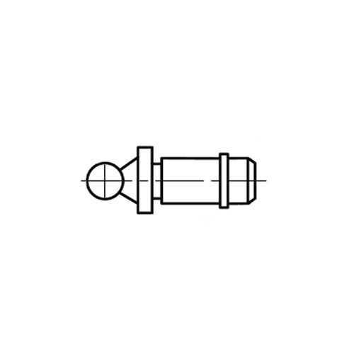 Bigornas esféricas 844 Tk haste 6 mm carbeto MAHR 4502643