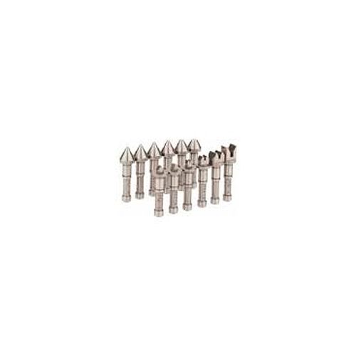 Bigorna cônica para roscas externas perfil métrico 60° passo 0,3 mm haste 15,5 mm aço temperado MAHR 4173009