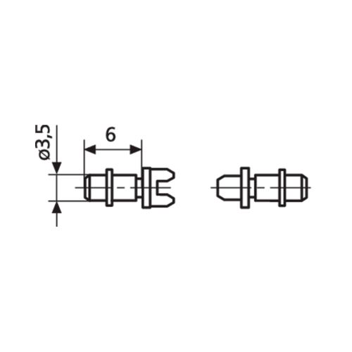 Bigorna intercambiável modelo 844 Tr lâmina para rosca externa UST 60° 4,5–3 TPI aço especial MAHR 4501425