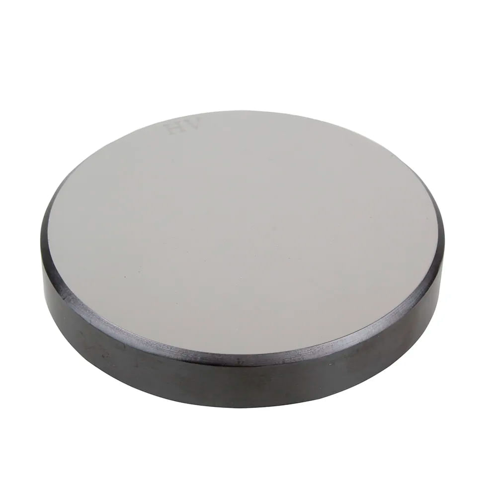 Bloco Padrão de Dureza Vickers 300 HV ±50 HV carga 5 Kgf (49,03 N) precisão ±5% HV ISO 6507 / ASTM E92 Novotest.br 300HV5