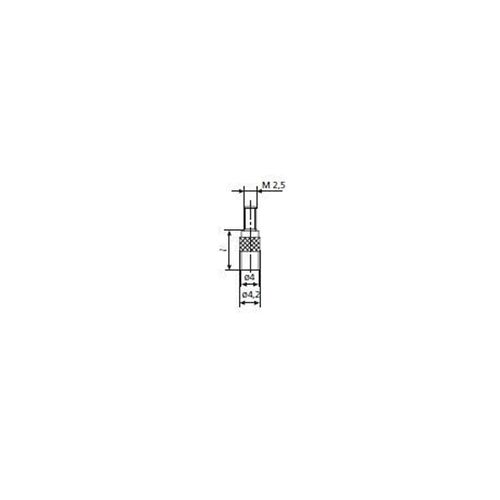 Ponta de contato plana 903 H 40mm metal duro MAHR 4360111