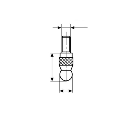 Bloco paralelo retangular 417/K 19mm aço MAHR 4803517