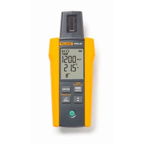 Medidor Irradiância Solar Bluetooth 50 a 1400 W/m² Resolução 1 W/m² IEC62446-1 IEC61326-1 IEC61010-1 IP40 Fluke IRR2-BT