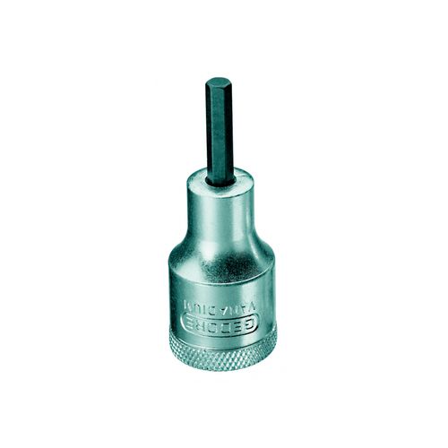 Chave Soquete Hexagonal 4 mm Encaixe 1/2 pol 60 mm DIN 7422 DIN 3120 ISO 1174 Gedore IN19-4