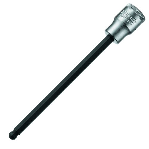 Chave Soquete Hexagonal Abaulada Longa 8 mm Encaixe 3/8 pol 134 mm DIN 3120 ISO 1174 Gedore IN30LK-8